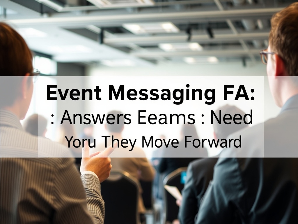 Event Messaging FAQ: Answers Event Teams Need Before They Move Forward